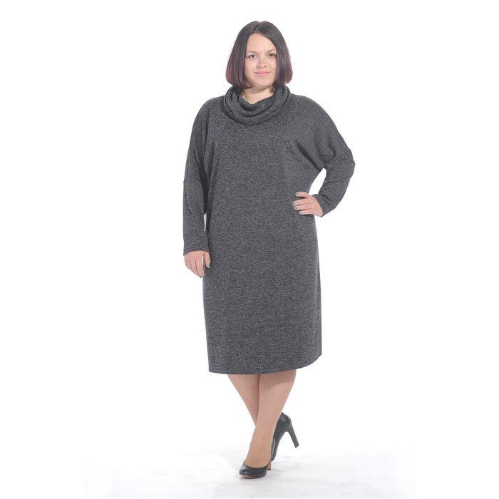 Платье женское, размер 50, рост 164, цвет серый 6769