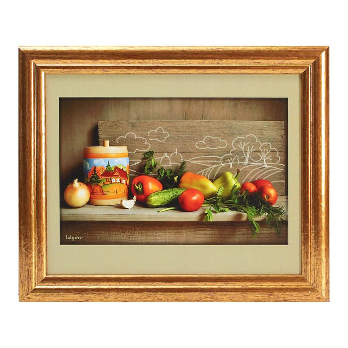 Картина "Кладовая витаминов" 23*28 см рамка микс
