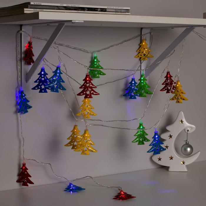 НИТЬ, 4м. с насад. “Елочка”,4 см Н.С. LED-20-220V, 8 режимов, МУЛЬТИ