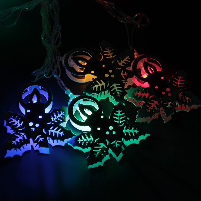 Гирлянда "Метраж" 5 м с насад. “Свечка”,6 см Н.С. LED-20-220V, контр 8р, МУЛЬТИ