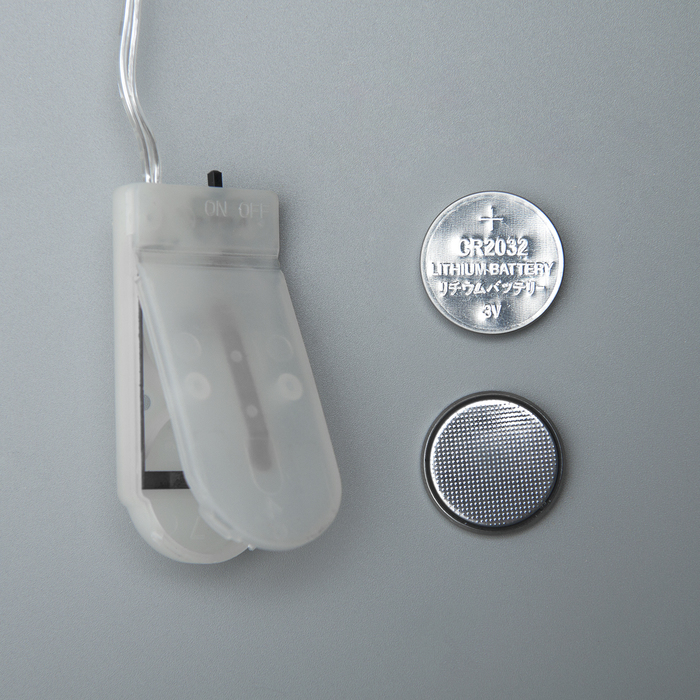 НИТЬ, 3 м. "Роса", LED-30-6V, (LR2032 2 шт.в комплекте), 1 режим, ЗЕЛЕНЫЙ