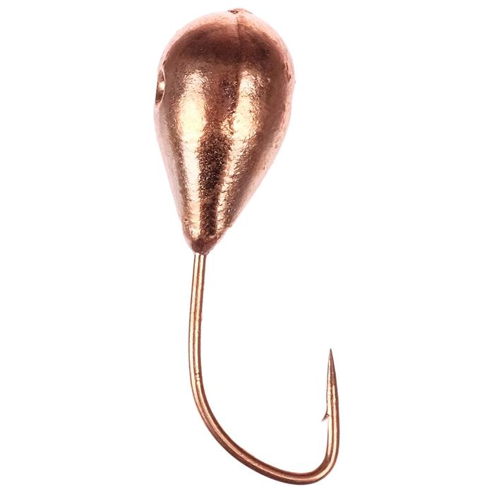Мормышка W Spider «Капля» с отверстием, 5,0 мм, вес 1,65 г, цвет Cu
