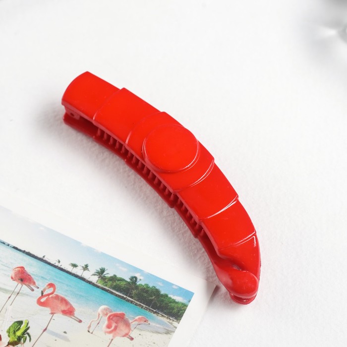 Банан для волос "Цветной глянец" 10 см круг,микс