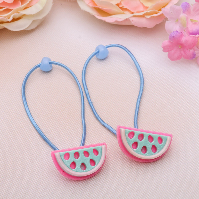 Резинка для волос "Верочка" арбузики, микс (цена за пару)