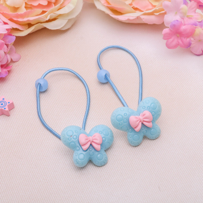 Резинка для волос "Пузырьковая" бабочка, микс (цена за пару)