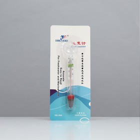Термометр аквариумный на присоске утолщенный, 11 см Ош