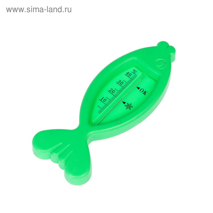 фото Термометр "рыбка", детский, для воды, пластик, 15.5 см, микс luazon home