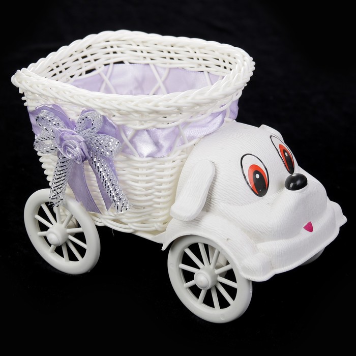 Корзина декоративная "Грузовичок - пёсик" МИКС 12х17х12 см