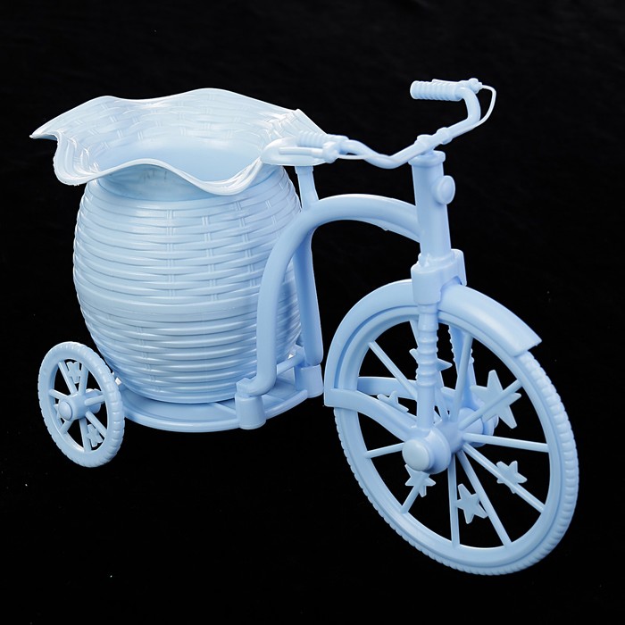 Корзина декоративная "Велосипед с кашпо вазочкой" МИКС 18х24,5х12 см