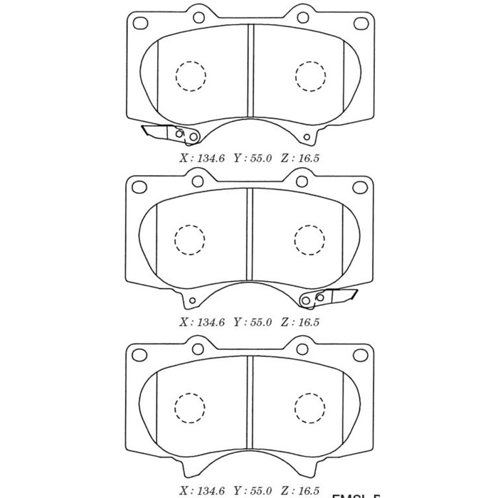 Колодки тормозные Kashiyama D2228M