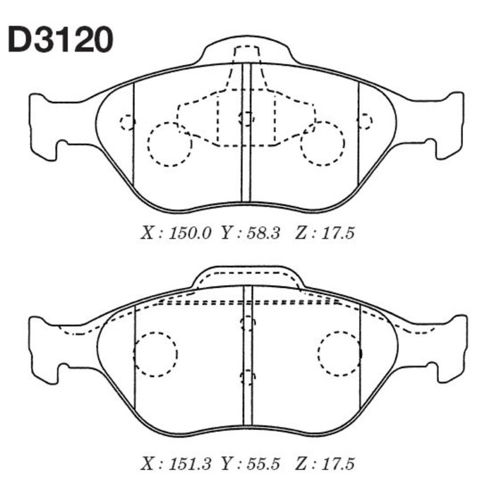 Колодки тормозные Kashiyama D3120