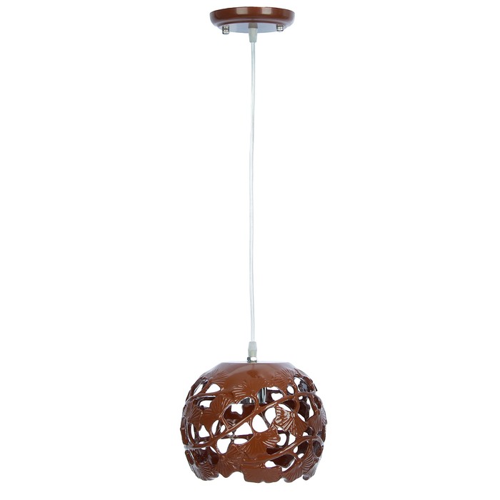 Люстра подвесная "Этни" 1 лампа E27 60Вт коричневый