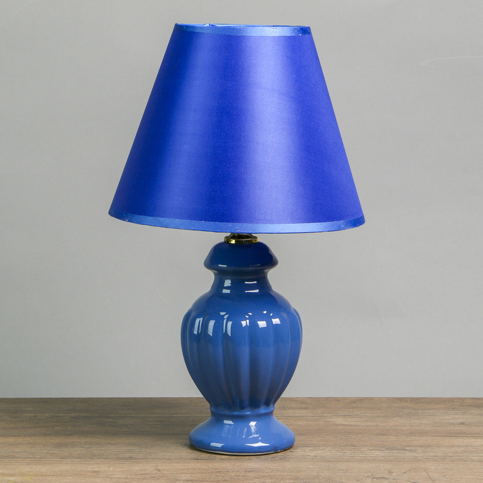Настольная лампа "Каролина" E27 40Вт синий