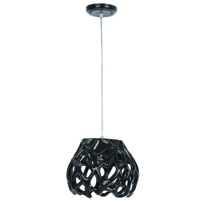 Люстра подвесная "Элина" 1 лампа E27 60Вт черный