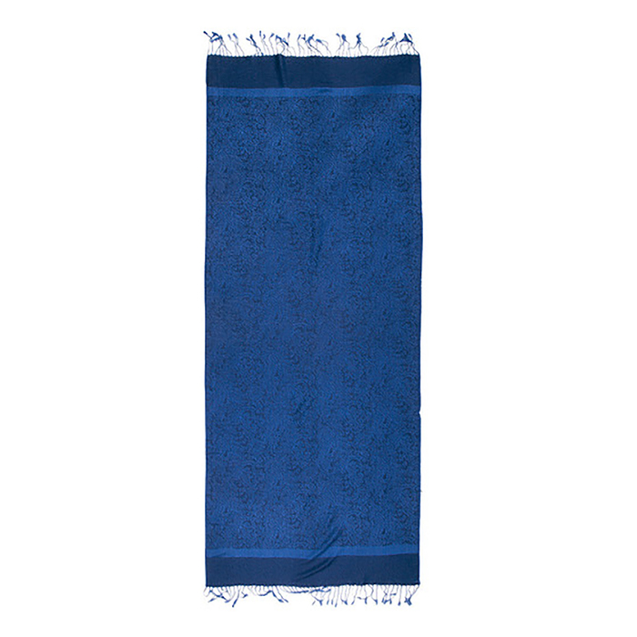 Палантин текстильный, размер 70х180, цвет синий P1820_018-118