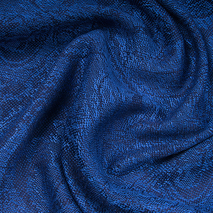 Палантин текстильный, размер 70х180, цвет синий P1820_018-118