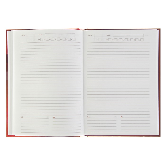 Ежедневник учителя недатированный А5, 144 листа "Российская символика", блок 70 г/м2, выборочный лак