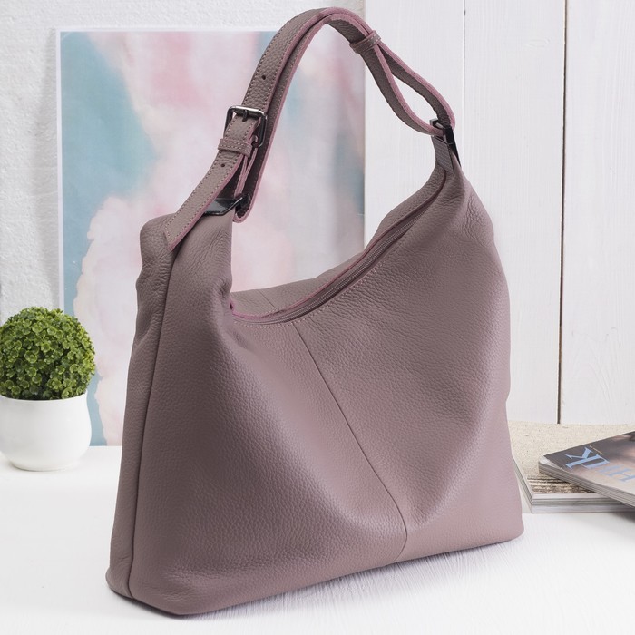 Сумка женская на молнии, 1 отдел с перегородкой, 3 наружных кармана, цвет красный