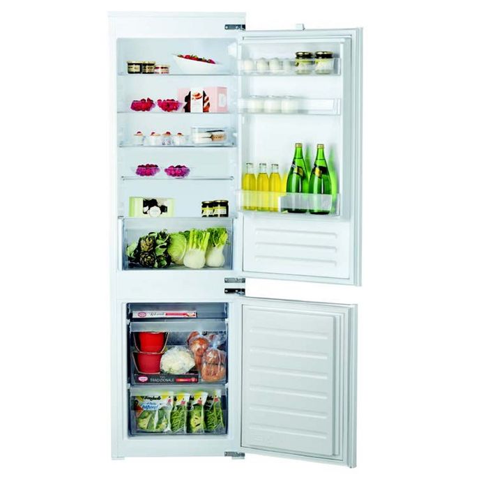 Холодильник Hotpoint Ariston BCB 70301 AA, встраиваемый, двухкамерный, класс А, 267 л, белый