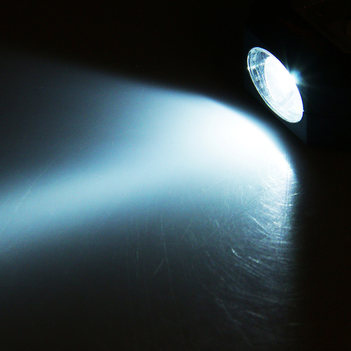 Фонарь светодиодный "Оптимус-pocket", 0.5W+3W COB, крючок, магнит, на 3xAAA