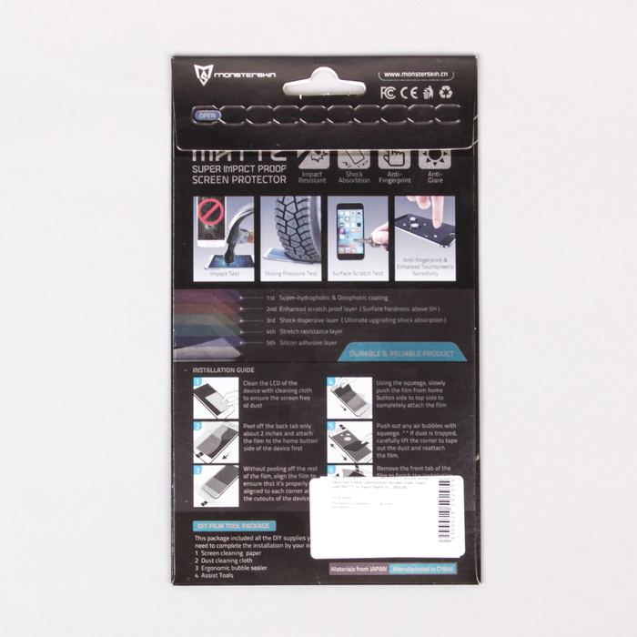 Защитная пленка ударопрочная матовая Monsterskin Super impact proof MATTE Xiaomi Redmi 4X