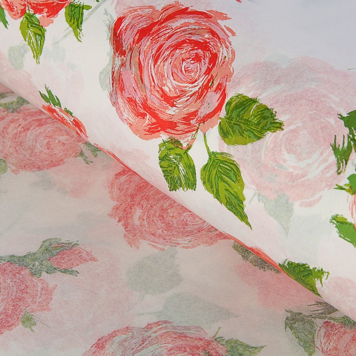 Бумага тишью «Розы» 50 х 76 см