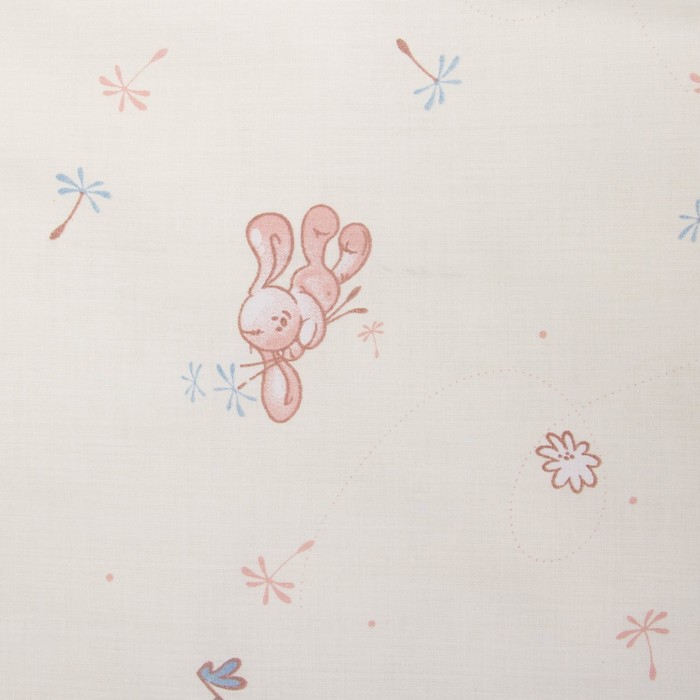 Комплект в кроватку "Зайчки", 6 предметов, цвет салатовый, хл100% 125 г/м H813-01