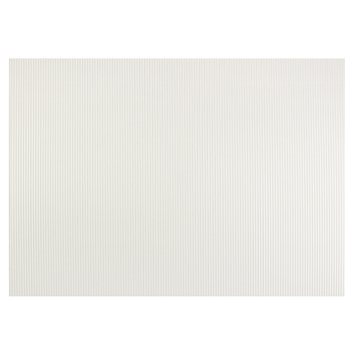 Картон цветной гофрированный 700*500 мм Werola e-wave, 110 г/м², белый