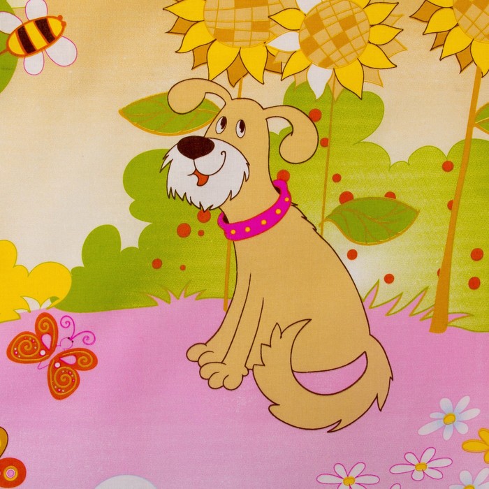 Комплект в кроватку "Репка", 6 предметов, цвет голубой, хл100% 125 г/м H713-3