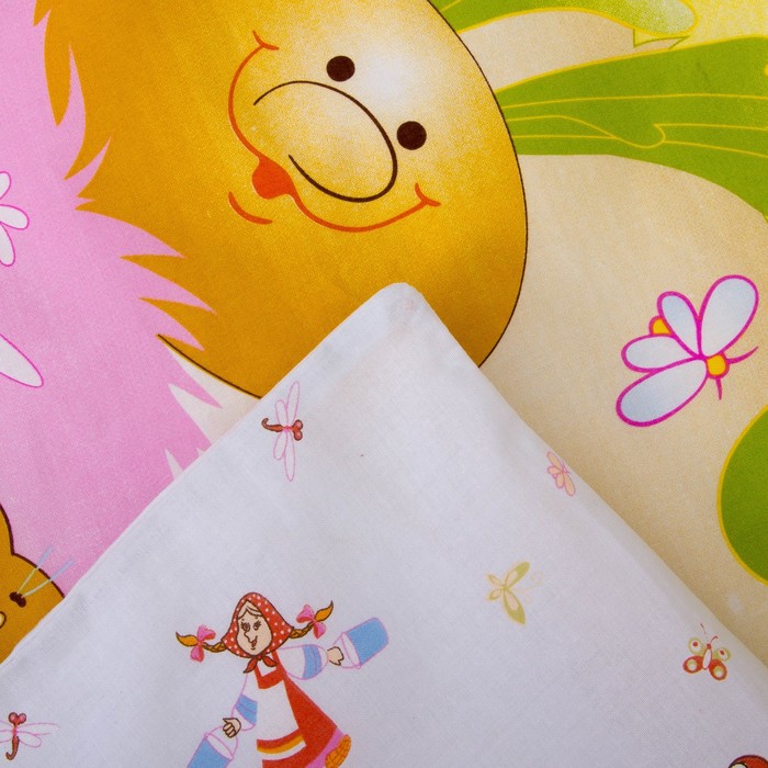 Комплект в кроватку "Репка", 6 предметов, цвет голубой, хл100% 125 г/м H713-3