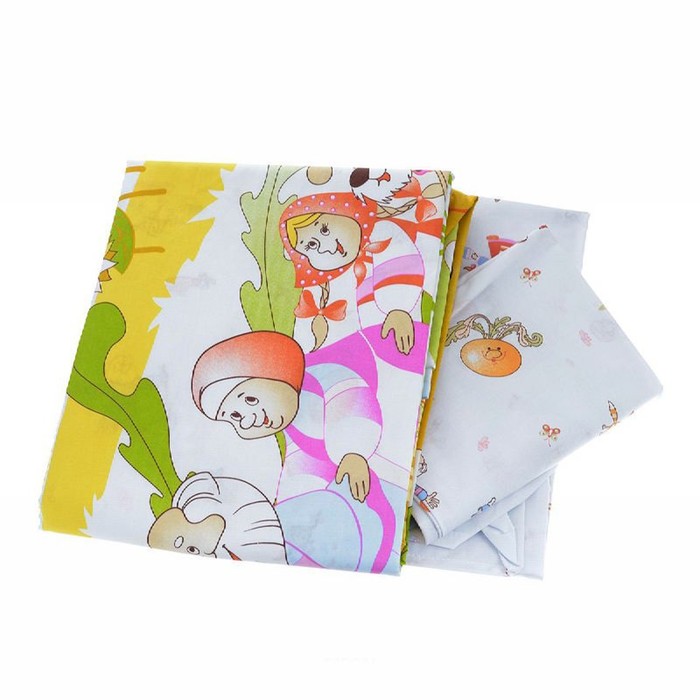 Комплект в кроватку "Репка", 6 предметов, цвет голубой, хл100% 125 г/м H713-3