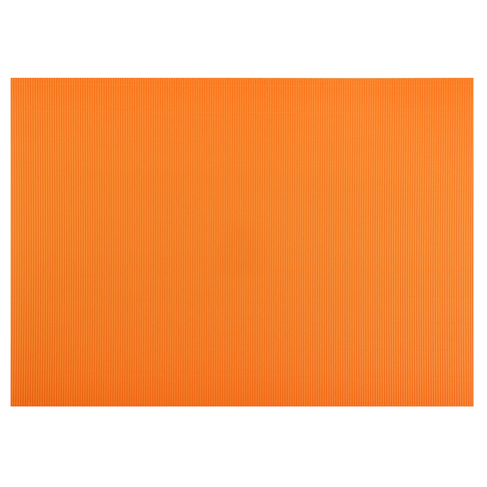 Картон цветной гофрированный 700*500 мм Werola e-wave, 110 г/м², оранжевый