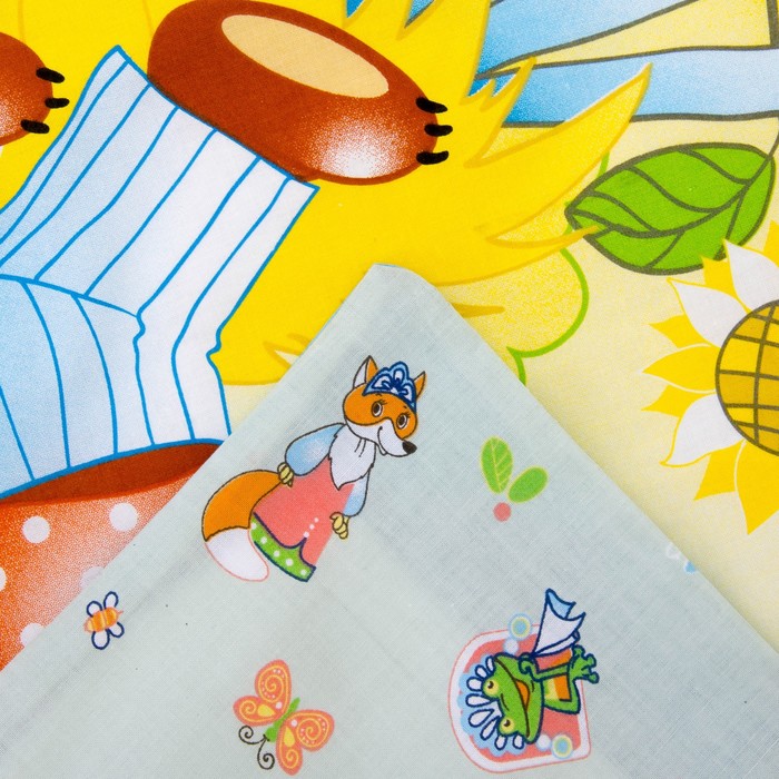 Комплект в кроватку "Теремок", 6 предметов, цвет салатовый, хл100% 125 г/м H713-5