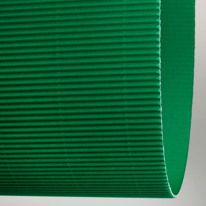 Картон цветной гофрированный 700*500 мм Werola e-wave, 110 г/м², светло-зеленый