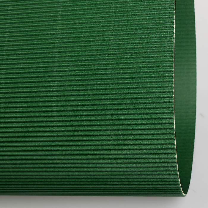 Картон цветной гофрированный 700*500 мм Werola e-wave, 110 г/м², зеленый мох