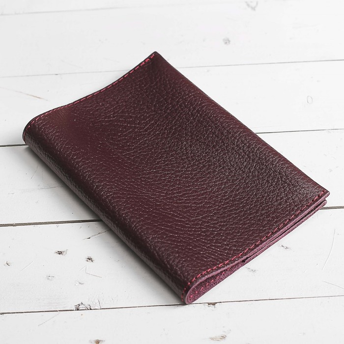 Обложка для паспорта, цвет бордовый