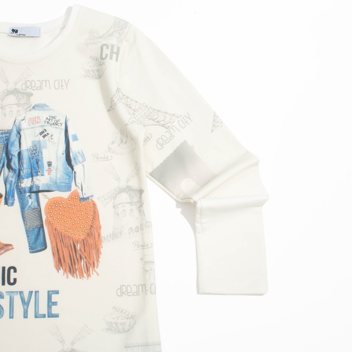 Джемпер для девочки, рост 146 см, цвет кремовый MR 17-079