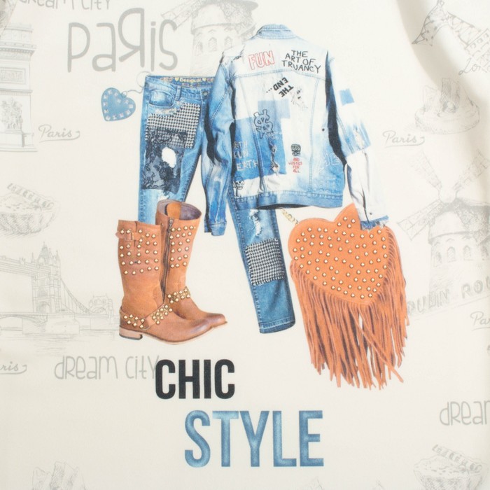 Джемпер для девочки, рост 146 см, цвет кремовый MR 17-079