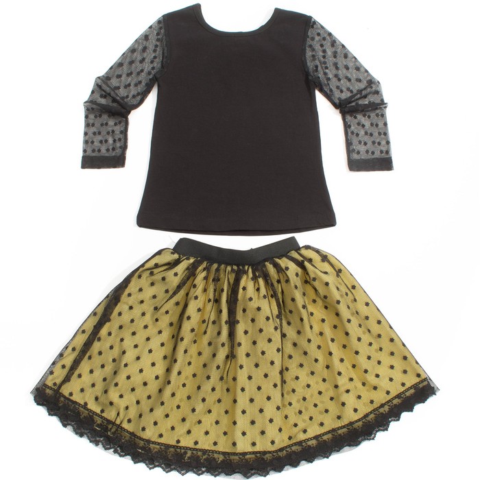 Комплект для девочки, рост 110 см, цвет жёлтый 675