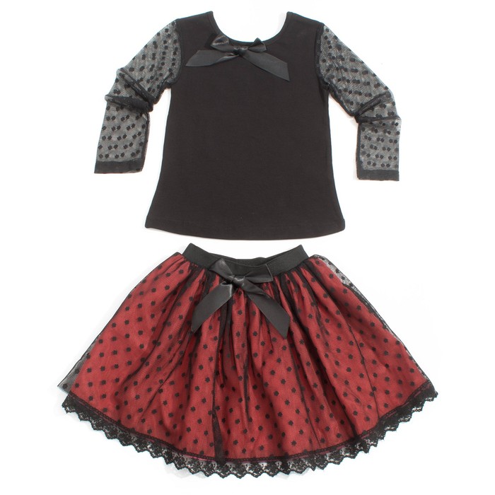 Комплект для девочки, рост 110 см, цвет коралловый 675