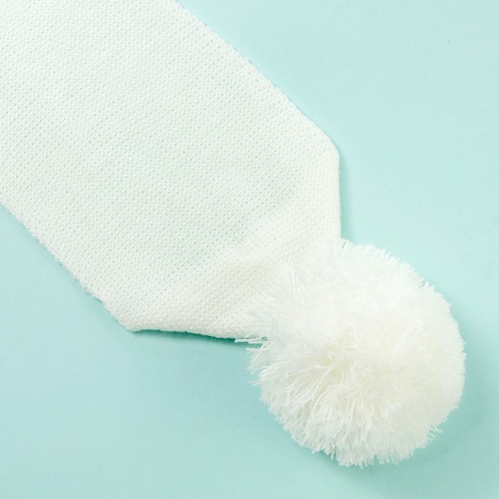 Шарф детский, размер 110 х16 см, цвет молочный 1193