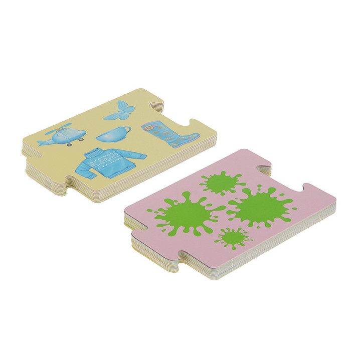 Развивающие карточки-пазлы. Умный паровозик