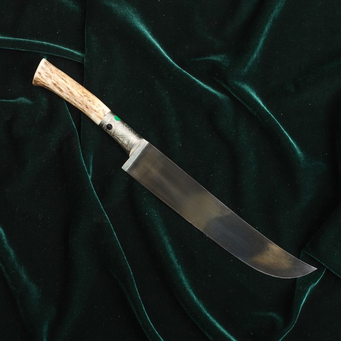 Пчак Шархон большой, рукоять из рога косули, мельхиора и пластика