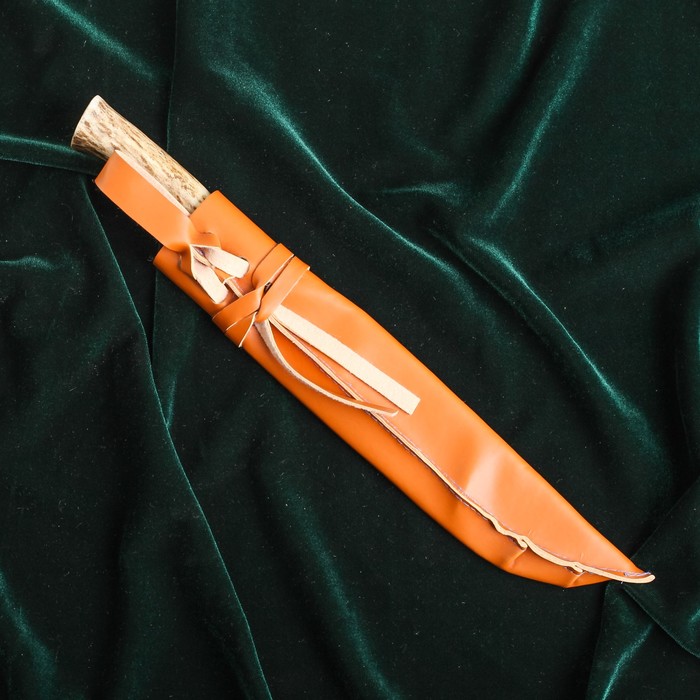 Пчак Шархон большой, рукоять из рога косули, мельхиора и пластика