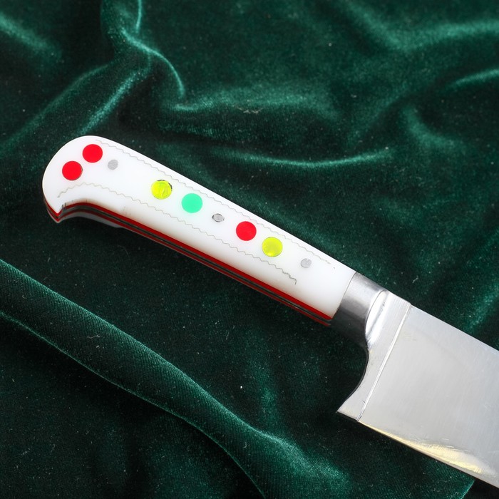 Пчак Шархон, рукоять из оргстекла (ёрма), гравировка на клинке