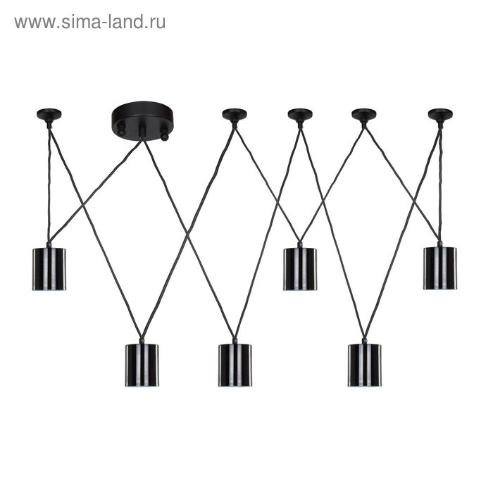 

Люстра подвес Actuel 6xGU10, LED 5W чёрный 50x50x100 см