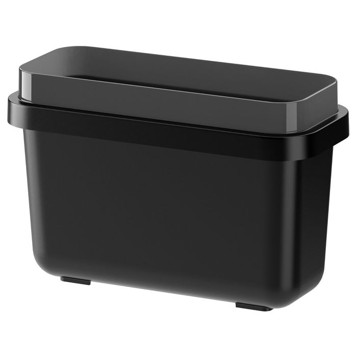 Контейнер для сортировки мусора, цвет черный ВАРЬЕРА