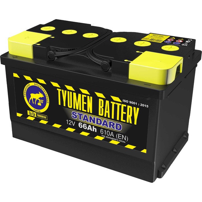 фото Аккумуляторная батарея tyumen battery 66 а/ч 6ст-66l standard (низк), прямая полярность