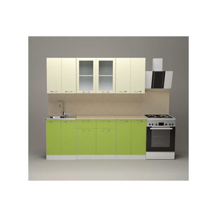 Кухонный гарнитур Елена ультра, 2000 мм