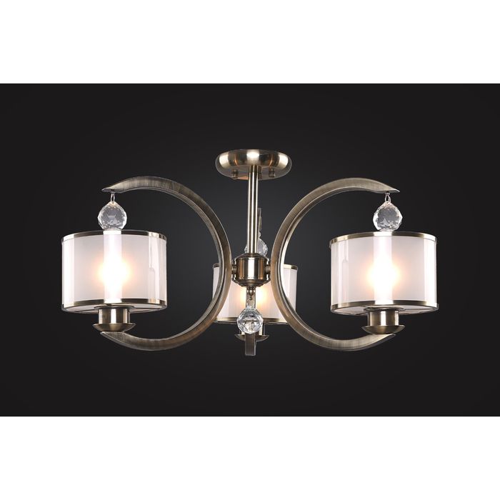 Люстра "Теона" 3 лампы Е27 античная бронза 60х60х31